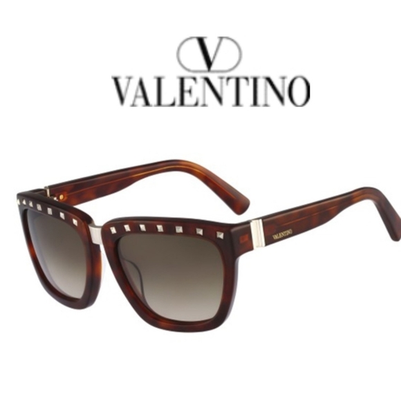 Valentino Accessories - VALENTINO | Vintage 80's V675S 725 Blonde Havana Rhinestone Italy w/Case & Pouch